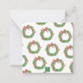 Carte De Correspondance Bois de Noël Rouge (Dos)