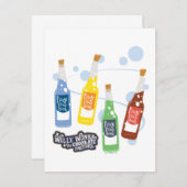 Carte De Correspondance Boisson Gazéfiée Graphique (Devant / Derrière)