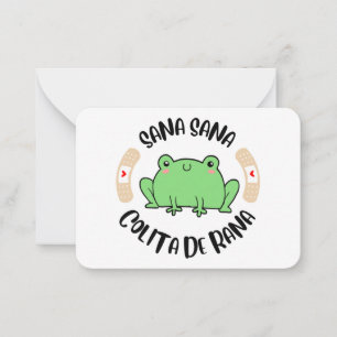 Carte De Correspondance Boîtes cadeaux Sana Sana Colita de Rana