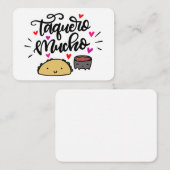 Carte De Correspondance Boîtes Cadeaux Taquero Mucho (Devant / Derrière)