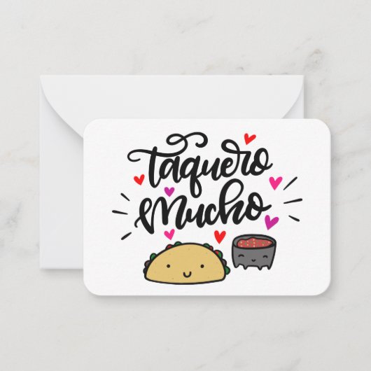 Carte De Correspondance Boîtes Cadeaux Taquero Mucho (Devant)
