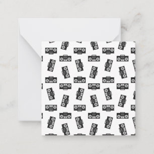 Carte De Correspondance Boîtes de musique Boombox Vintage Boombox Motif