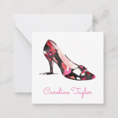 Carte De Correspondance Boîtier cadeau de chaussures haute couleur (Devant)