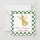 Carte De Correspondance Boîtier cadeau de Noël Golden Angel (Devant)