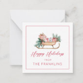 Carte De Correspondance Boîtier cadeau de Noël personnalisé (Devant)