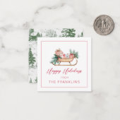 Carte De Correspondance Boîtier cadeau de Noël personnalisé (Devant/Arrière en situation)