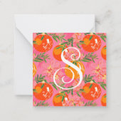 Carte De Correspondance Boîtier cadeau de Noël rose Palm Beach (Dos)