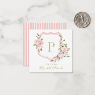 Carte De Correspondance Boîtier cadeau personnalisé en poitrine florale ro