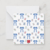 Carte De Correspondance Boîtier d'aquarelle Mahjong (Dos)