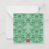 Carte De Correspondance Boîtier de monogramme pour ananas de Noël (Dos)