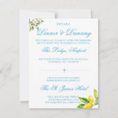 Carte De Correspondance Boîtier détail carrelage bleu style méditerranéen (Devant)