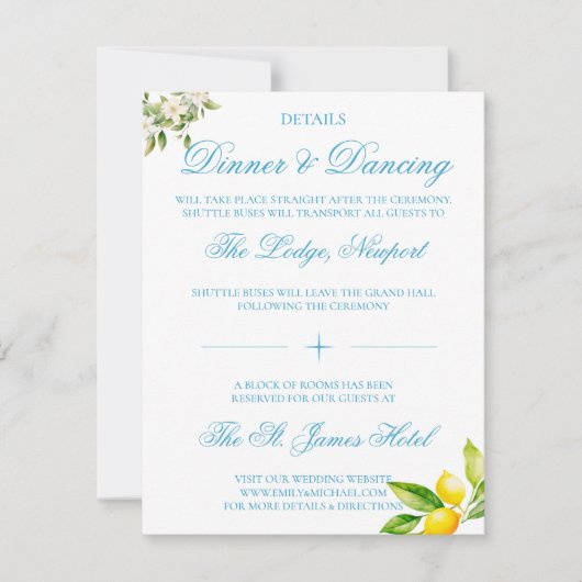 Carte De Correspondance Boîtier détail carrelage bleu style méditerranéen (Devant)