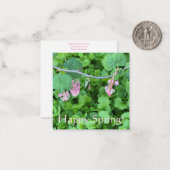 Carte De Correspondance Bon Printemps ! (Devant/Arrière en situation)