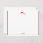 Carte De Correspondance Bonbon à l'aquarelle (Devant / Derrière)