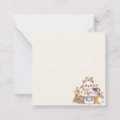 Carte De Correspondance Bonjour Chat d'été (Dos)