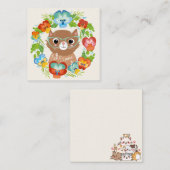 Carte De Correspondance Bonjour Chat d'été (Devant / Derrière)