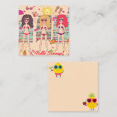 Carte De Correspondance Bonjour été (Devant / Derrière)