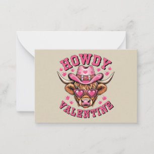 Carte De Correspondance Bonjour Saint-Valentin Vache Saint-Valentin Coquet
