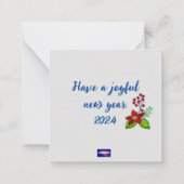 Carte De Correspondance Bonne année (Dos)