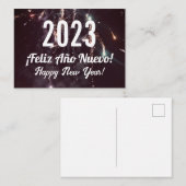 Carte De Correspondance Bonne année espagnole  (Devant / Derrière)