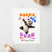 Carte De Correspondance Bonne Année Tourner La Page (Devant/Arrière en situation)