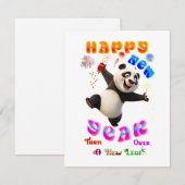 Carte De Correspondance Bonne Année Tourner La Page (Devant / Derrière)