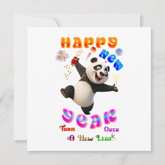 Carte De Correspondance Bonne Année Tourner La Page (Devant)