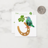 Carte De Correspondance Bonne Chance (Devant/Arrière en situation)