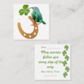 Carte De Correspondance Bonne Chance (Devant / Derrière)