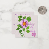 Carte De Correspondance Bonne Chance (Devant/Arrière en situation)