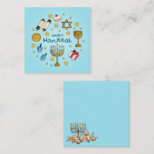 Carte De Correspondance Bonne Hanoukka (Devant / Derrière)