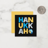 Carte De Correspondance Bonne Hanoukka (Devant/Arrière en situation)