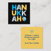 Carte De Correspondance Bonne Hanoukka (Devant / Derrière)