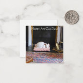 Carte De Correspondance Bonne journée Art Cat ! (Devant/Arrière en situation)