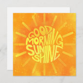 Carte De Correspondance Bonne nuit, Sunshine ! (Devant / Derrière)