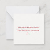 Carte De Correspondance Bonne Saint-Galentin mignonne fille Valentines (Dos)