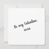 Carte De Correspondance Bonne Saint Valentin Amour (Dos)