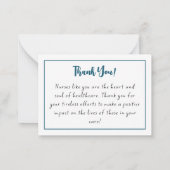 Carte De Correspondance Bonne Semaine des infirmières Infirmières Apprécia (Dos)