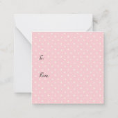 Carte De Correspondance Bonnets mignons Bonne Pâques (Dos)