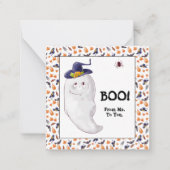 Carte De Correspondance Boo de moi à vous Client Halloween (Devant)