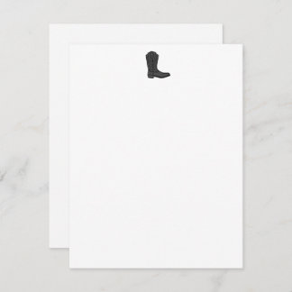 Carte De Correspondance Boot Cowboy
