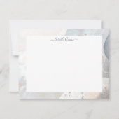 Carte De Correspondance Bordure d'aquarelle terrestre Abstraite personnali (Devant)