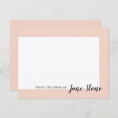 Carte De Correspondance Bordure de fond (Devant / Derrière)