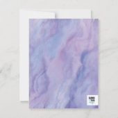 Carte De Correspondance Bordure de marbre pourpre (Dos)