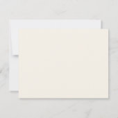 Carte De Correspondance Bordure d'ivoire élégante (Dos)