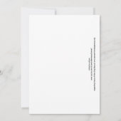 Carte De Correspondance bordure florale d'aquarelle vive (Dos)