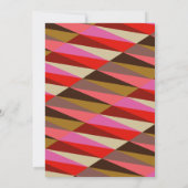 Carte De Correspondance Bordure géométrique audacieuse des années 60 (Dos)