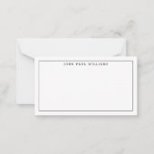Carte De Correspondance Bordure mince classique simple professionnelle (Devant)