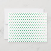 Carte De Correspondance Bordure mince personnalisée simple Polka Point ver (Dos)