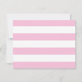 Carte De Correspondance Bordure rose pâle élégante Minimale (Dos)